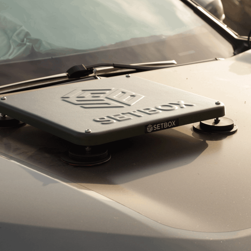 Owner photo of the SETBOX mount in the field
