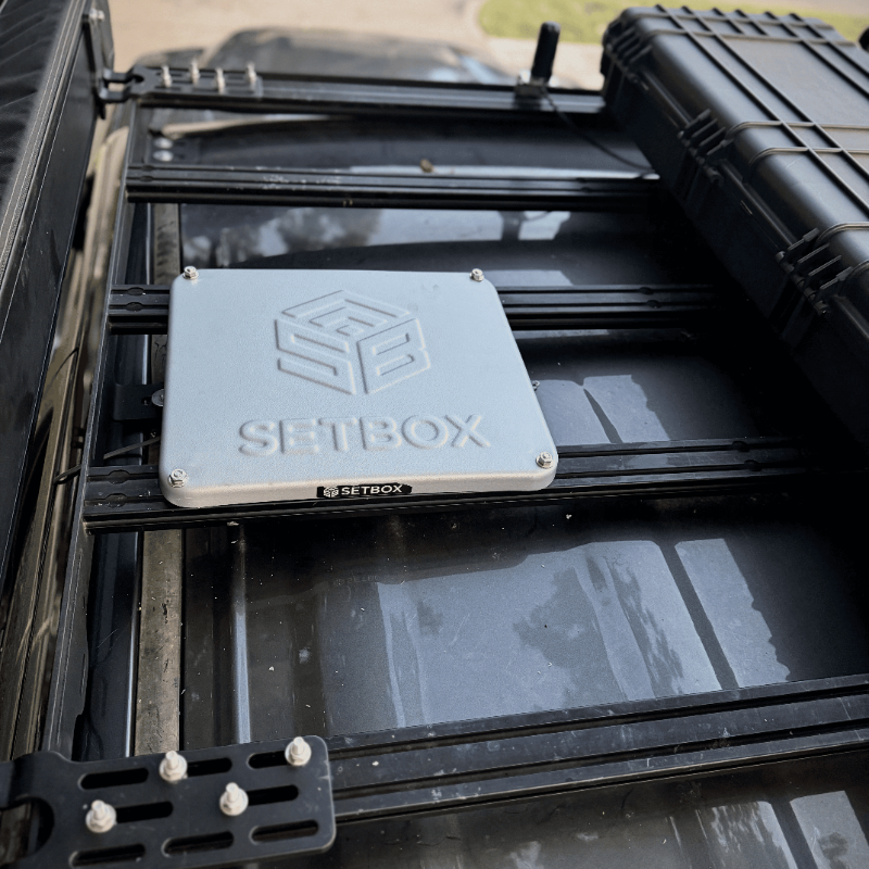 Owner photo of the SETBOX mount in the field